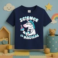 Science Is Magical Lab Unicorn Funny Toddler T-Shirt thumb 3
