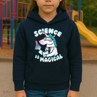 Science Is Magical Lab Unicorn Funny Kids Hoodie thumb 3