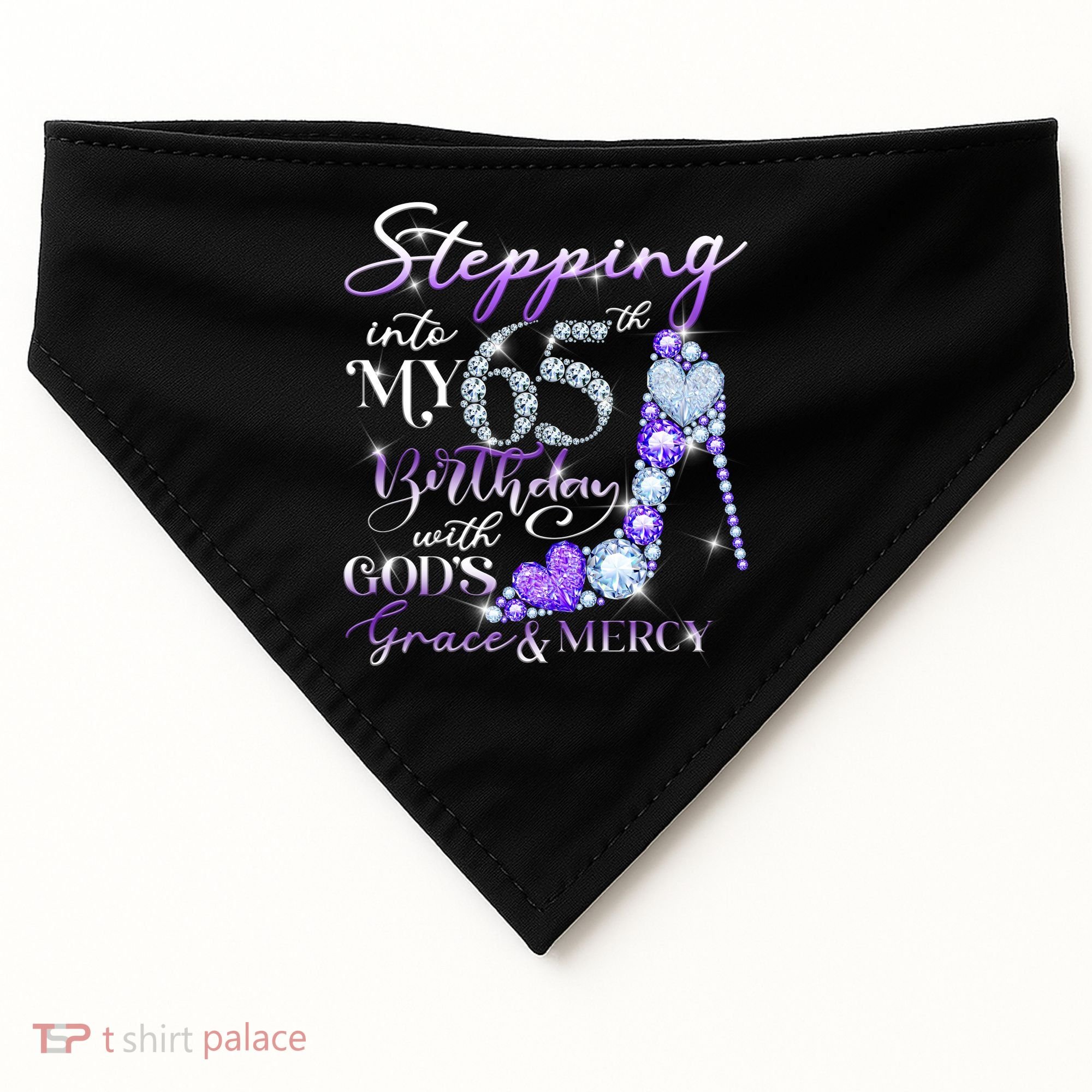 Stepping into my 65th birthday with God's grace & Mercy USA-Made Doggie Bandana