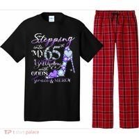 Stepping into my 65th birthday with God's grace & Mercy Pajama Set thumb 0