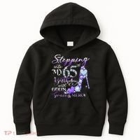 Stepping into my 65th birthday with God's grace & Mercy Kids Hoodie thumb 0