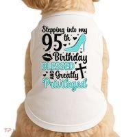 Stepping Into My 95th Birthday 95 Year Old It'S My 95th Bday Doggie Tank thumb 0