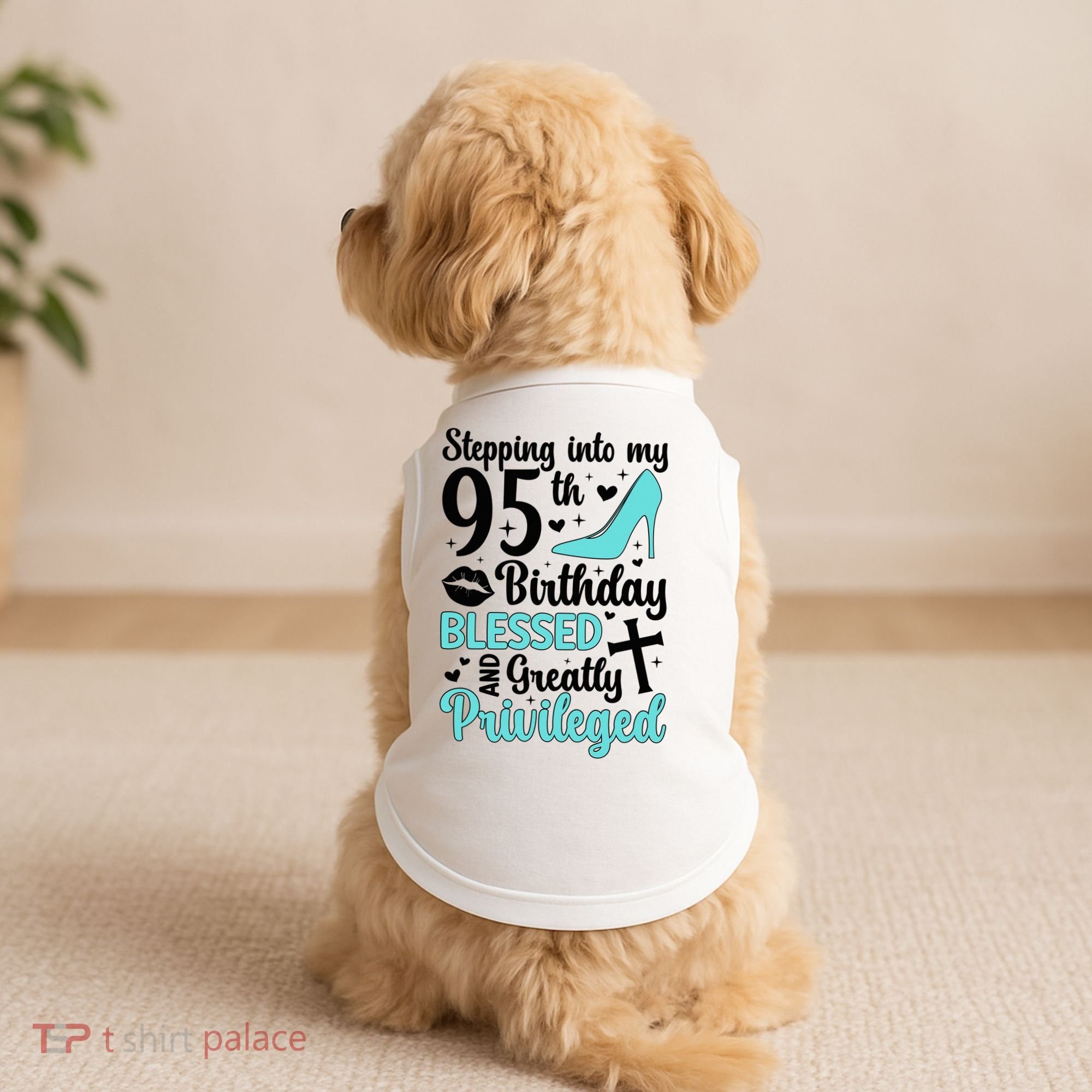 Stepping Into My 95th Birthday 95 Year Old It'S My 95th Bday Doggie Tank