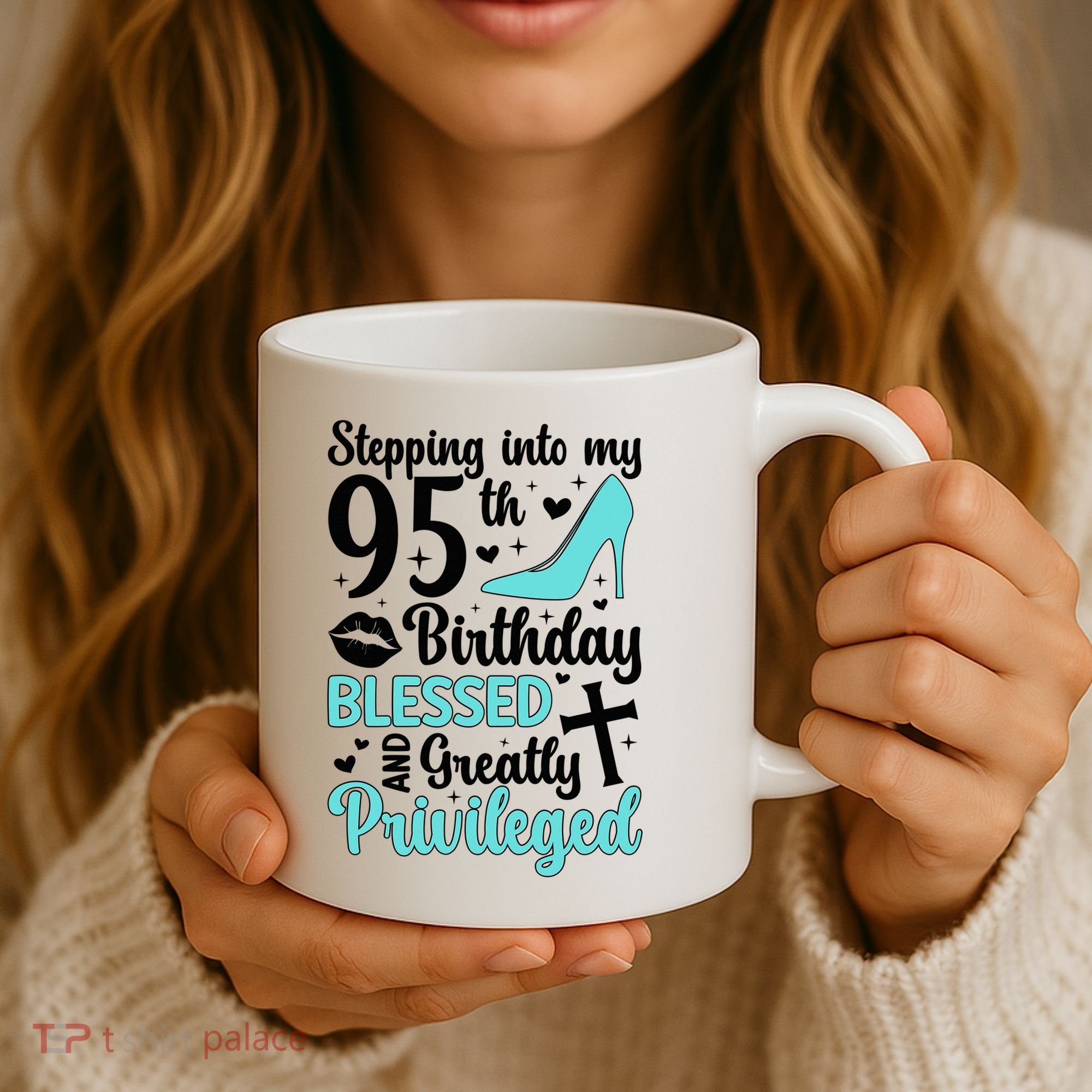 Stepping Into My 95th Birthday 95 Year Old It'S My 95th Bday Coffee Mug