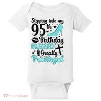 Stepping Into My 95th Birthday 95 Year Old It'S My 95th Bday Baby Bodysuit thumb 0