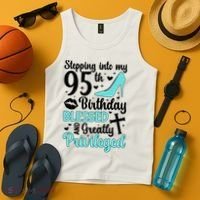 Stepping Into My 95th Birthday 95 Year Old It'S My 95th Bday Tank Top thumb 4