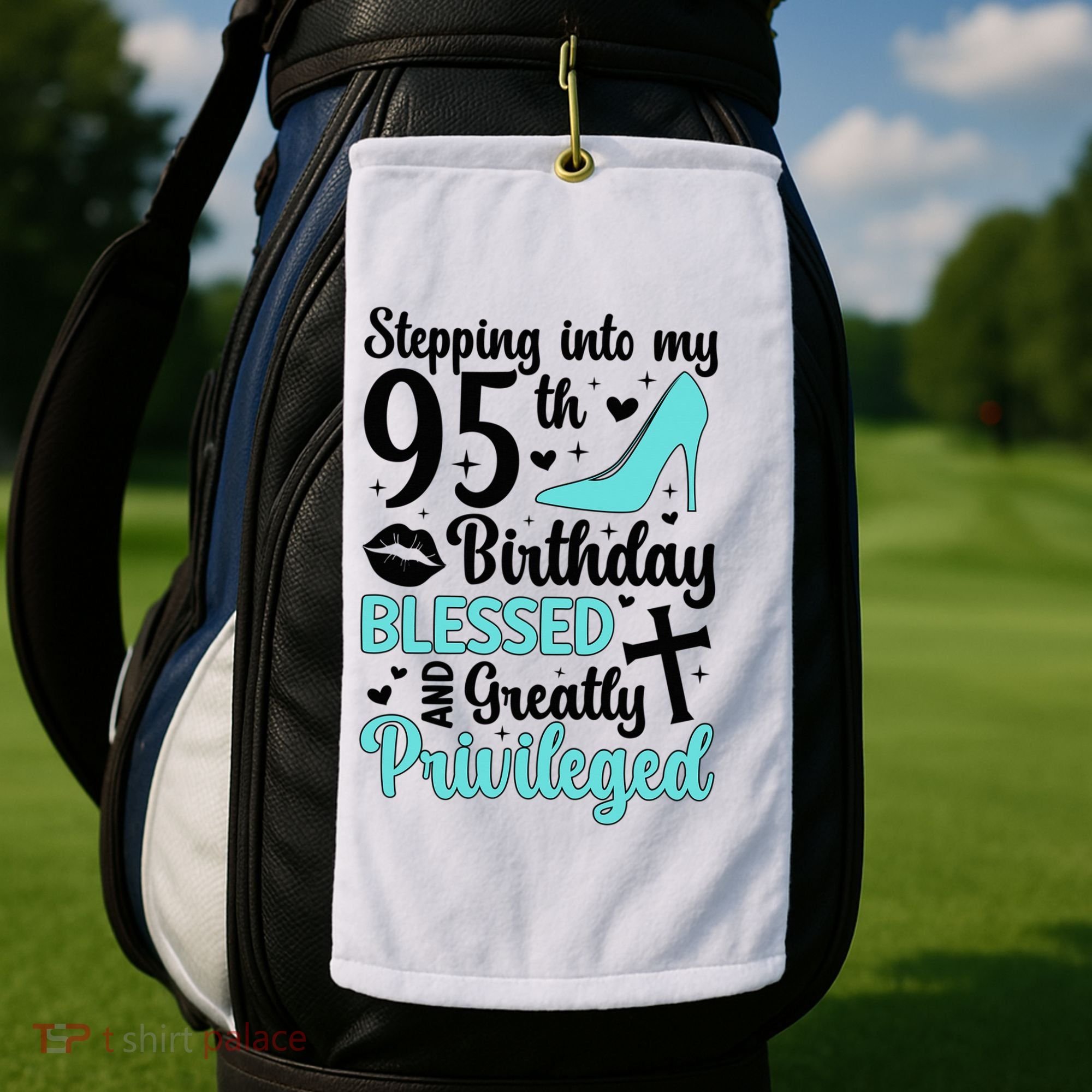 Stepping Into My 95th Birthday 95 Year Old It'S My 95th Bday Golf Towel