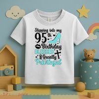 Stepping Into My 95th Birthday 95 Year Old It'S My 95th Bday Toddler T-Shirt thumb 3