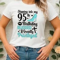 Stepping Into My 95th Birthday 95 Year Old It'S My 95th Bday Women's T-Shirt thumb 2