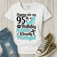 Stepping Into My 95th Birthday 95 Year Old It'S My 95th Bday Women's T-Shirt thumb 3