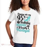 Stepping Into My 95th Birthday 95 Year Old It'S My 95th Bday Kids T-Shirt thumb 2
