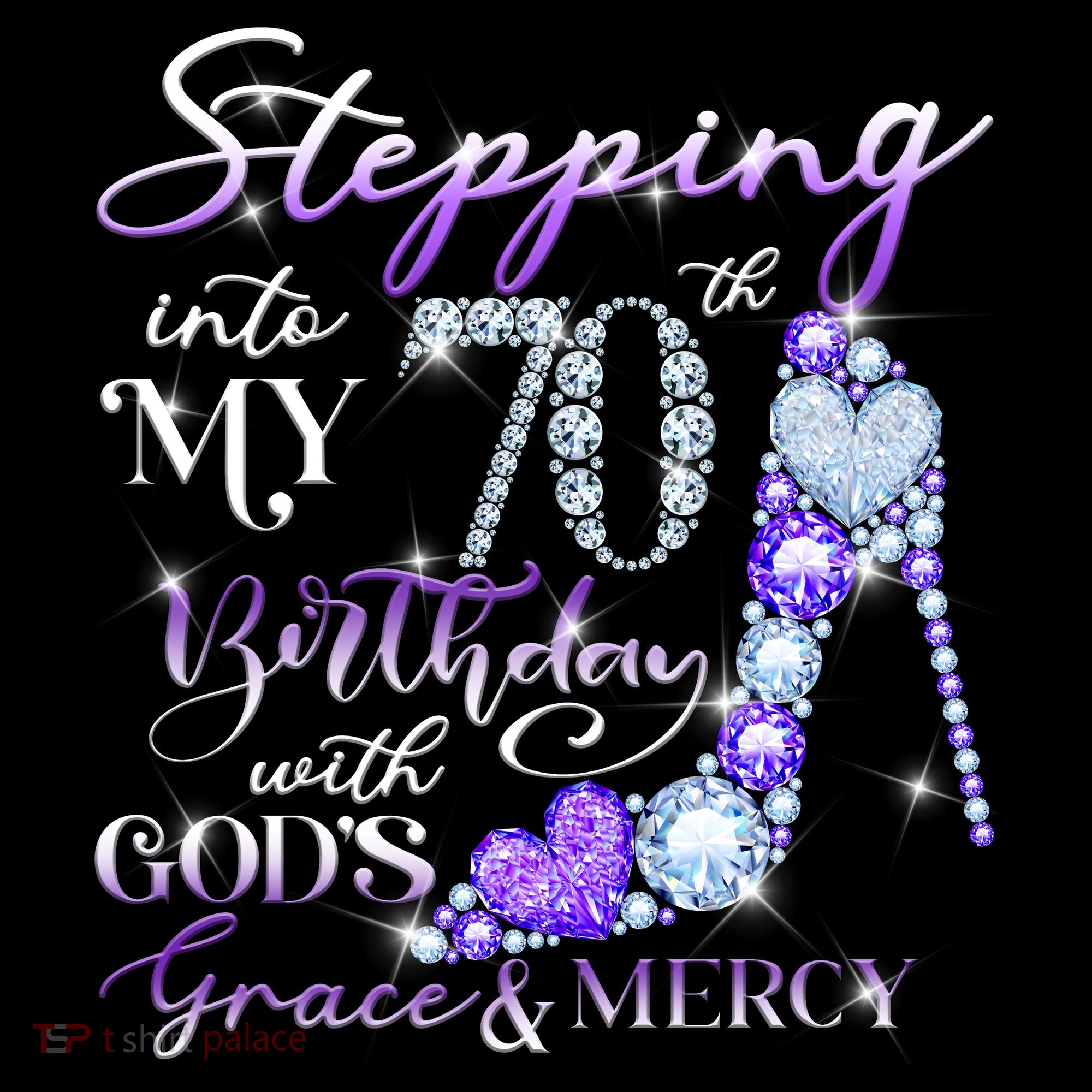 Stepping into my 70th birthday with God's grace & Mercy Long Sleeve Shirt