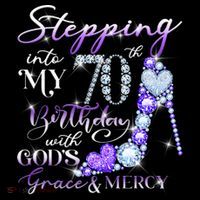 Stepping into my 70th birthday with God's grace & Mercy Women's Hoodie thumb 2