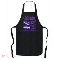 Stepping Into My 63rd Birthday With God's Grace & Mercy Bday Apron thumb 0