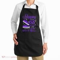 Stepping Into My 63rd Birthday With God's Grace & Mercy Bday Apron thumb 2