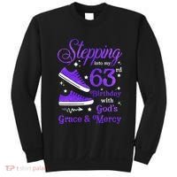Stepping Into My 63rd Birthday With God's Grace & Mercy Bday Sweatshirt thumb 0