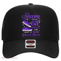 Stepping Into My 63rd Birthday With God's Grace & Mercy Bday Hat thumb 0