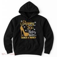 Stepping into my 70th birthday with God's grace & Mercy Hoodie thumb 0