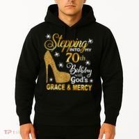 Stepping into my 70th birthday with God's grace & Mercy Hoodie thumb 2