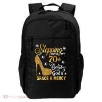 Stepping into my 70th birthday with God's grace & Mercy Backpack thumb 0
