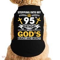 Stepping Into My 95th Birthday With Gods Grace And Mercy Doggie Tank thumb 0