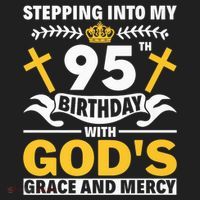 Stepping Into My 95th Birthday With Gods Grace And Mercy Beanie thumb 2
