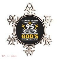 Stepping Into My 95th Birthday With Gods Grace And Mercy Ornament thumb 0
