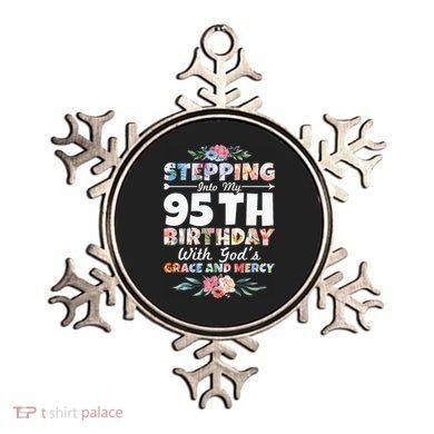 Stepping Into My 95th Birthday With Gods Grace And Mercy Ornament