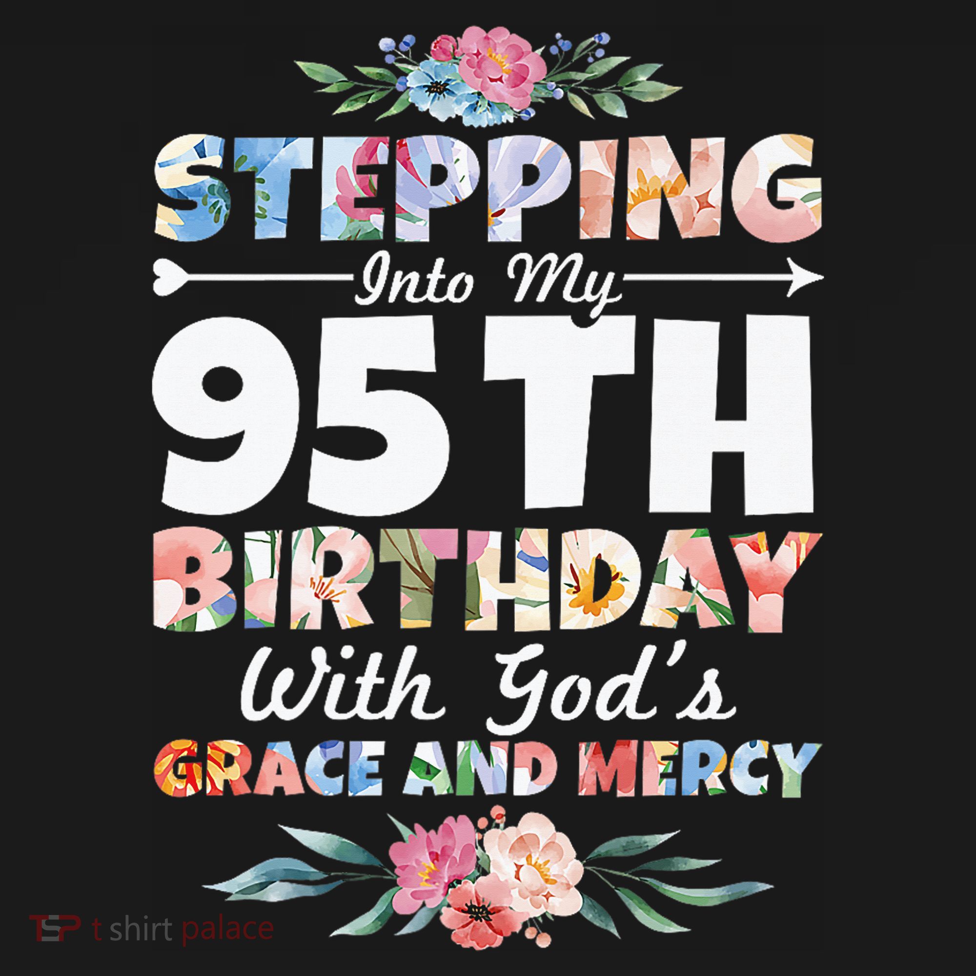 Stepping Into My 95th Birthday With Gods Grace And Mercy Baby Bodysuit