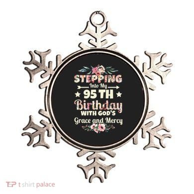 Stepping Into My 95th Birthday With Gods Grace And Mercy Ornament