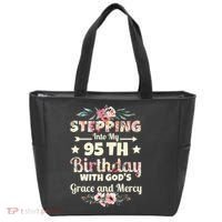 Stepping Into My 95th Birthday With Gods Grace And Mercy Tote Bag thumb 0