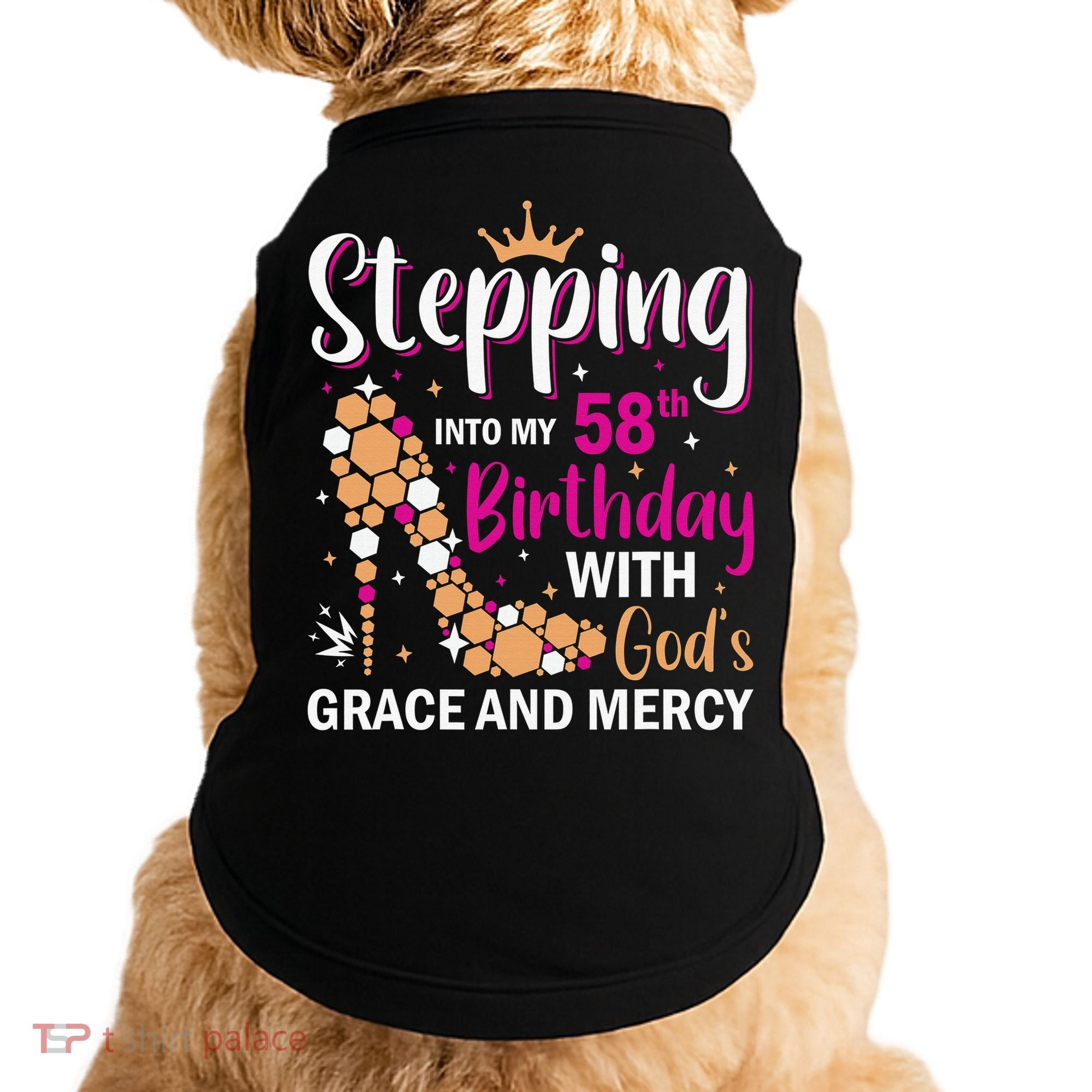 Stepping into my 58th birthday with gods grace and mercy  Doggie Tank