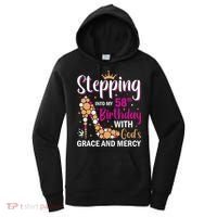 Stepping into my 58th birthday with gods grace and mercy  Women's Hoodie thumb 0