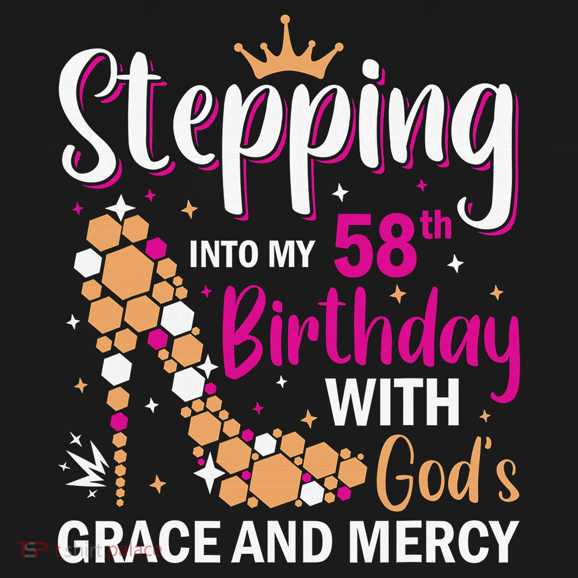Stepping into my 58th birthday with gods grace and mercy  Women's Hoodie