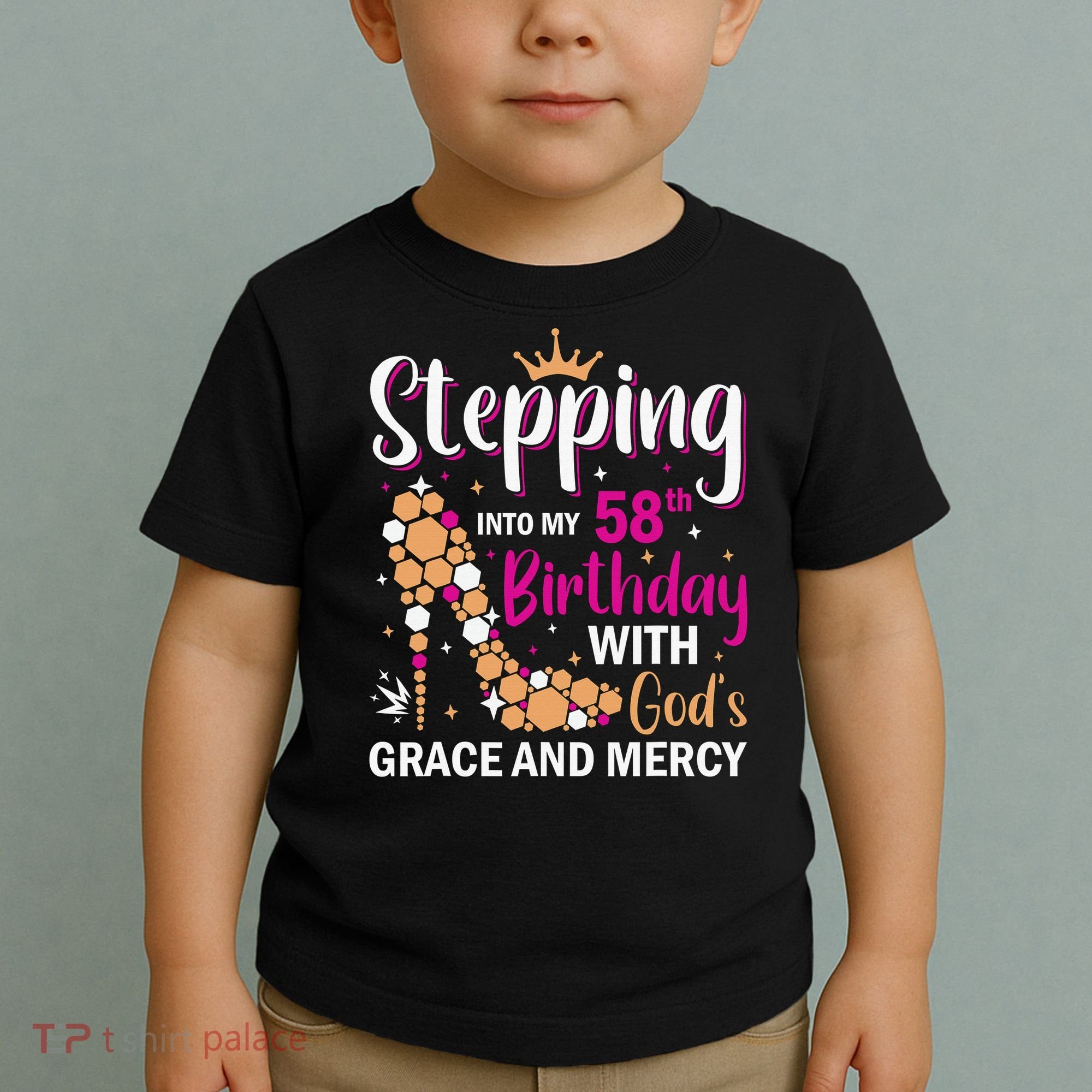 Stepping into my 58th birthday with gods grace and mercy  Toddler T-Shirt