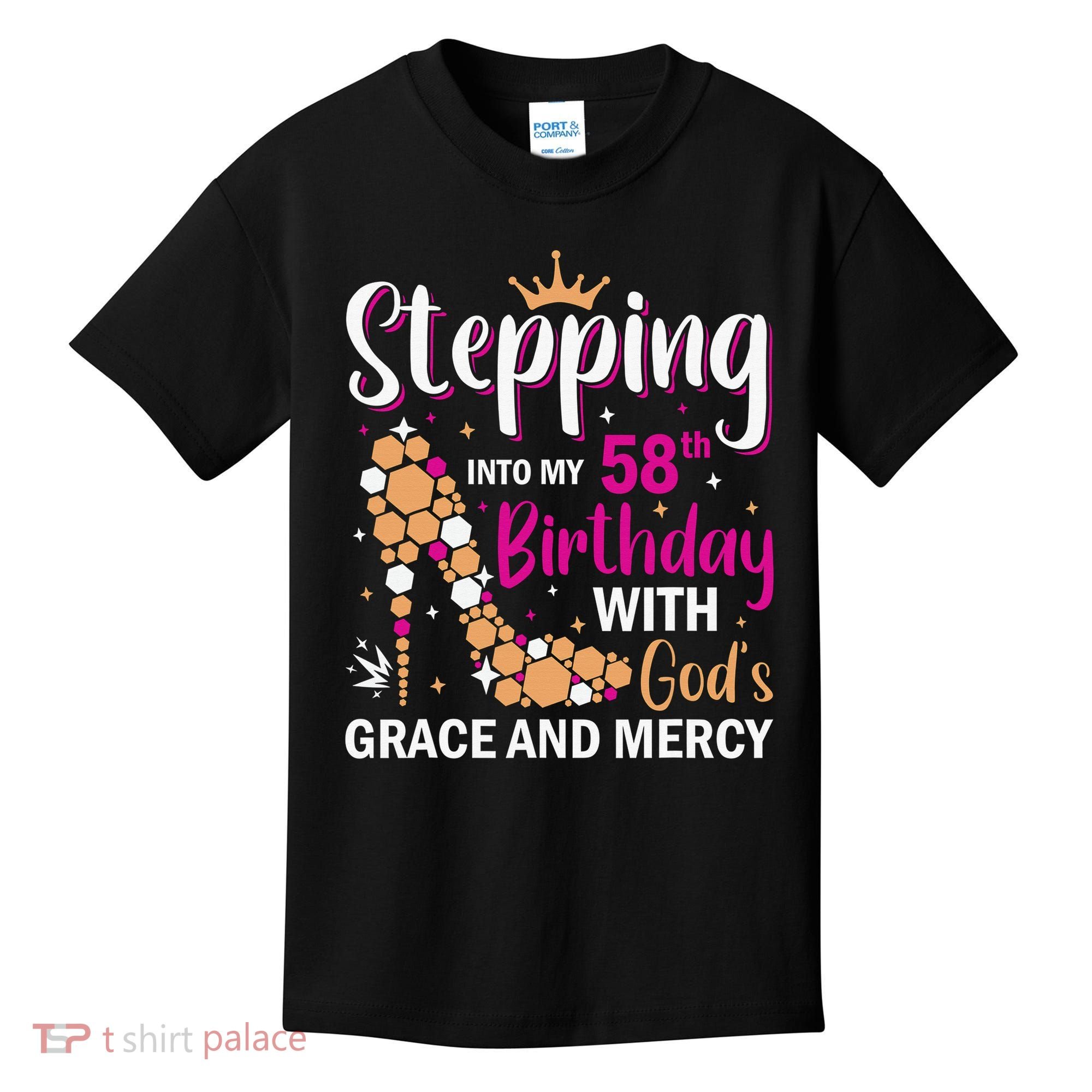 Stepping into my 58th birthday with gods grace and mercy  Kids T-Shirt