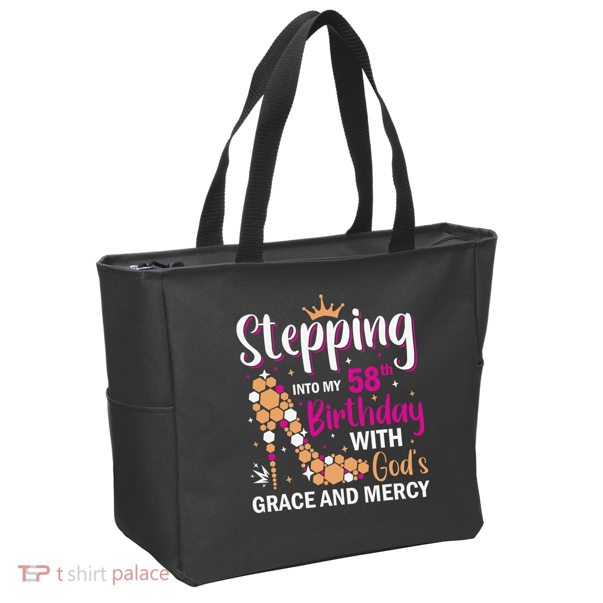 Stepping into my 58th birthday with gods grace and mercy  Tote Bag