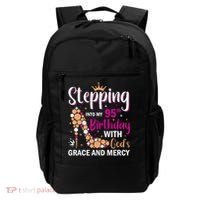 Stepping Into My 95th Birthday With Gods Grace And Mercy Backpack thumb 0
