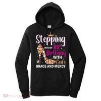 Stepping Into My 95th Birthday With Gods Grace And Mercy Women's Hoodie thumb 0