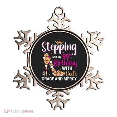 Stepping Into My 95th Birthday With Gods Grace And Mercy Ornament