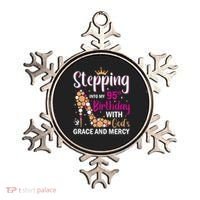 Stepping Into My 95th Birthday With Gods Grace And Mercy Ornament thumb 0