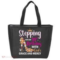 Stepping Into My 95th Birthday With Gods Grace And Mercy Tote Bag thumb 0