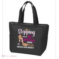 Stepping Into My 95th Birthday With Gods Grace And Mercy Tote Bag thumb 3