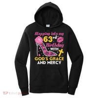 Stepping into my 63rd birthday with gods grace and mercy  Women's Hoodie thumb 0