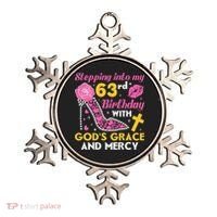 Stepping into my 63rd birthday with gods grace and mercy  Ornament thumb 0