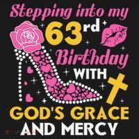 Stepping into my 63rd birthday with gods grace and mercy  Women's Tank Top thumb 5