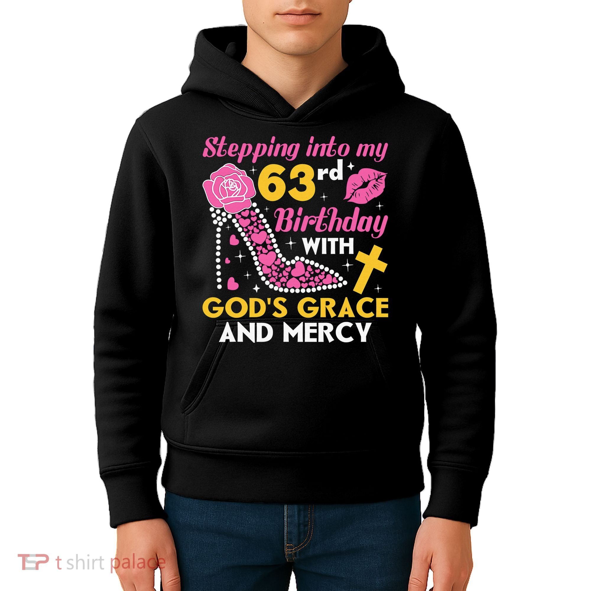Stepping into my 63rd birthday with gods grace and mercy  Kids Hoodie
