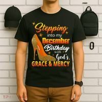 Stepping Into My December Birthday With God's Grace And Mercy T-Shirt thumb 6