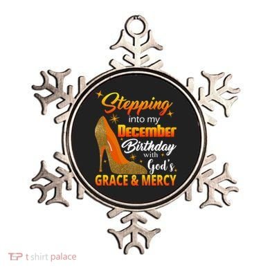 Stepping Into My December Birthday With God's Grace And Mercy Ornament