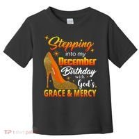 Stepping Into My December Birthday With God's Grace And Mercy Toddler T-Shirt thumb 0